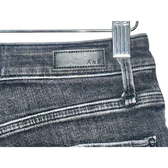 Abercrombie & Fitch Simone High Rise Short Black Denim Jean Shorts Womens 25 0 - Picture 5 of 7